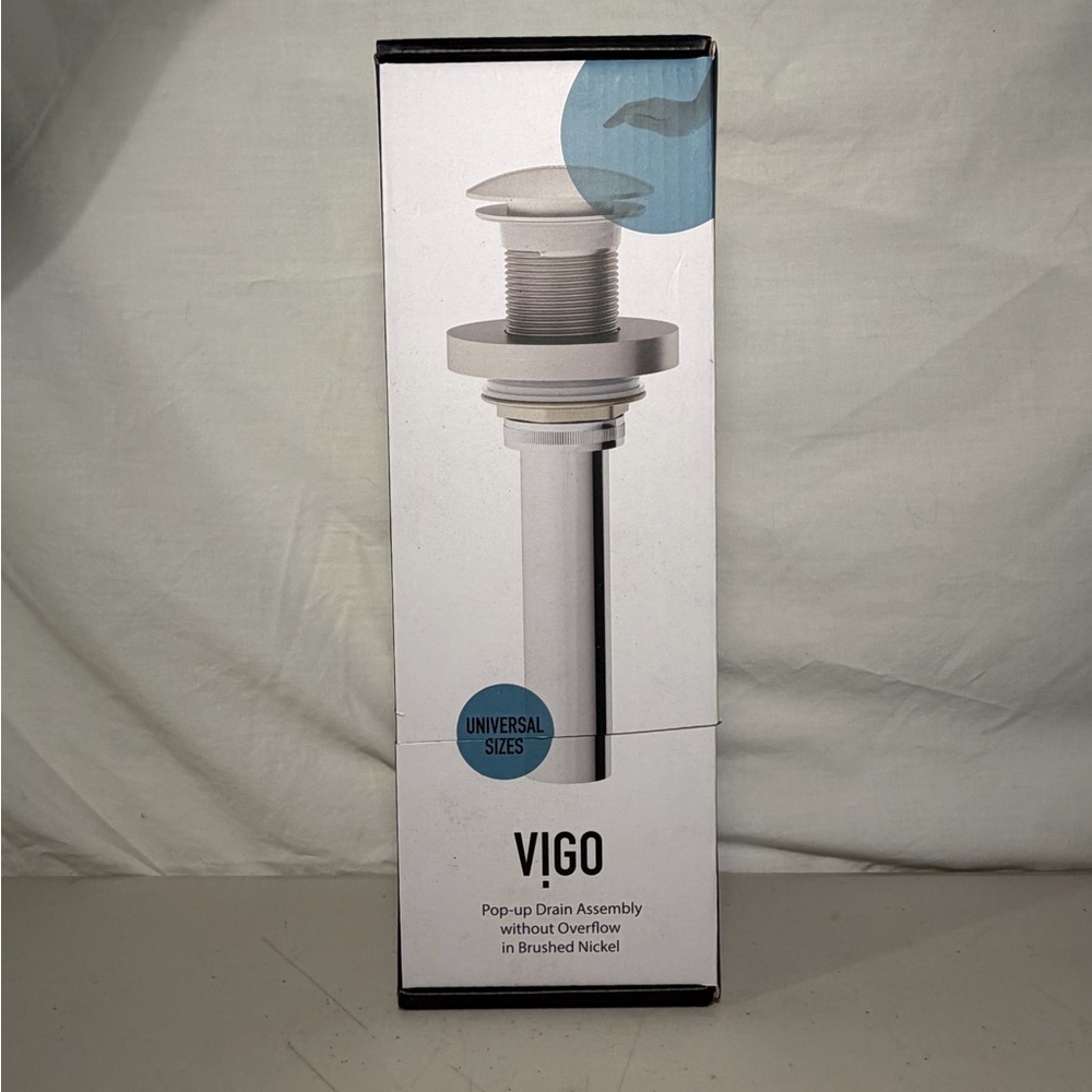 VIGO Brushed Nickel Pop-up Drain Assembly